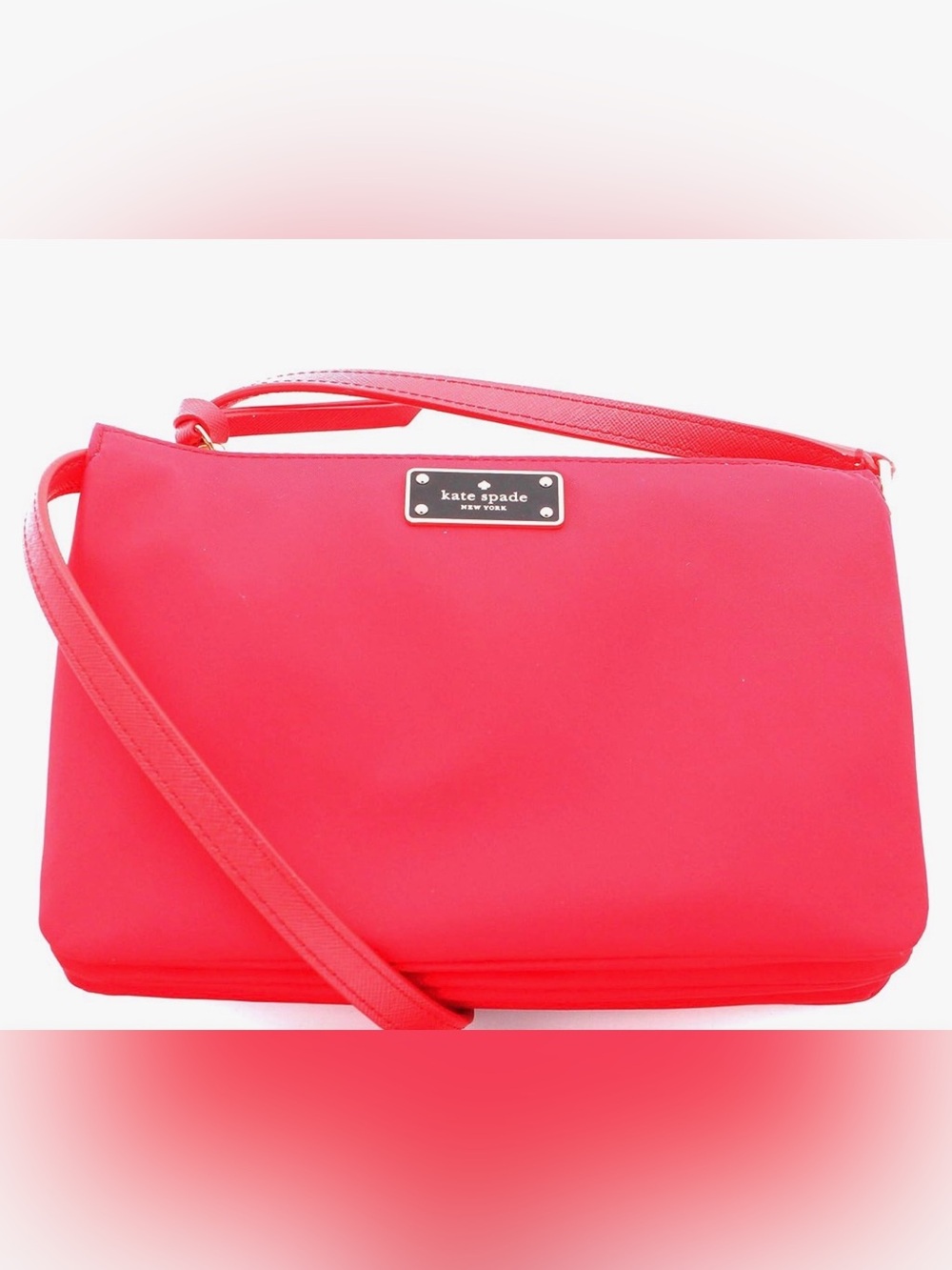 kate spade Nylon Bright Red Crossbody Bag